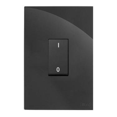 Imagem de Modulo Pulsador De Campainha - Recta Black Satin Fosco - Blux Recta Bl