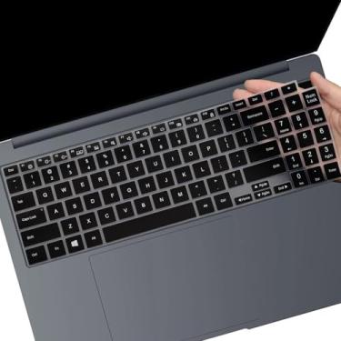 Imagem de Capa de teclado para 2024 Samsung Galaxy Chromebook Plus 15.6, Galaxy Chromebook Plus XE550XGAA / XE550XGA-KC1US 39.6 cm Laptop Keyboard Skin Protector-BK