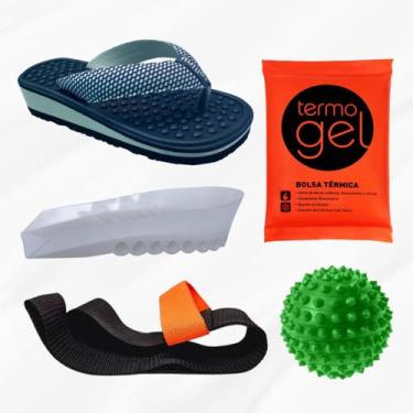 Imagem de Sandallia Ortopédica Massageadora Esporão + Kit Faixa de Alongamento B