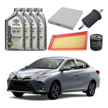 Imagem de Kit Revisao Troca Oleo Filtros Yaris Sedan 1.5 2022 A 2024 - Wega