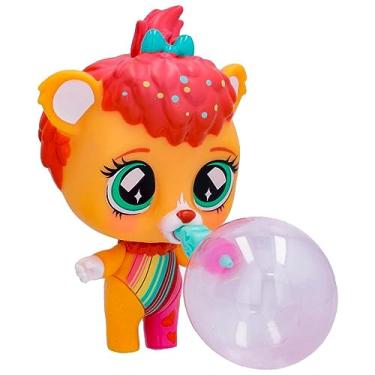 Imagem de Boneca mini Maya Bubillons - Candide - Ao apertar a cabeça de cada um deles, você terá uma surpresa: eles enchem bexigas com confetes dentro, trazendo uma explosão de alegria para a brincadeira