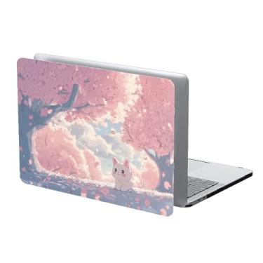 Imagem de COTAIL Compatível com MacBook Air 13,3 13,6 polegadas 2022 2021 2020 2019 capa rígida de plástico, 13,3 Pro (A1706/A1708/A1989/A2159/A2289/A2338), gato fofo