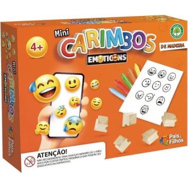 Imagem de Mini carimbos - emoticons unica - pais e filhos