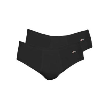 Imagem de Kit com 2 Cuecas Slip Zorba com Abertura 172 Plus Size, Preto, XGG