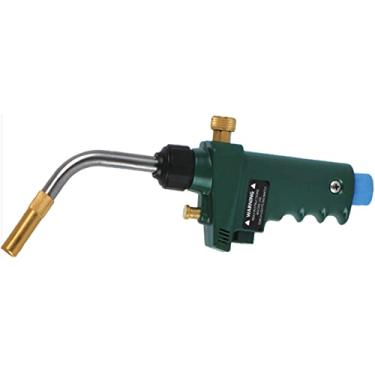 Imagem de Tocha de soldagem Mapp tocha de brasagem a gás autoignição gatilho propano soldagem calor encanamento joalheiro cabeça tocha