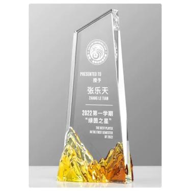 Imagem de Bespoke Crystal Trophy - Prêmio Elegante para Vencedores de Competições, Encontros Corporativos e Reconhecimento de Funcionários - Honra Máxima em Realização (2, 23 x 10 cm)