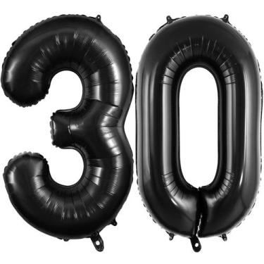 Imagem de Balões Número 40cm TOTAFAM - Decoração de Festa de 30 Anos
