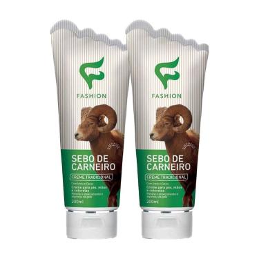 Imagem de Kit 2 Und Creme Sebo De Carneiro Tradicional Para Mãos e Pés 200ml