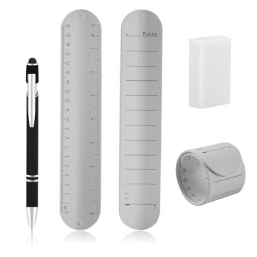 Imagem de 1PCS Reusable Waterproof Silicone Memo Wristband,Erasable Wearable Notepad with Pen Eraser for To-Do Lists,Study Task Reminders(White)