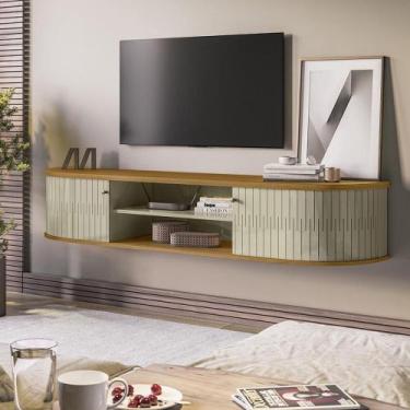 Imagem de Rack Bancada Suspensa 2 Portas para TV de 75" Algarve - Madetec, Cumar