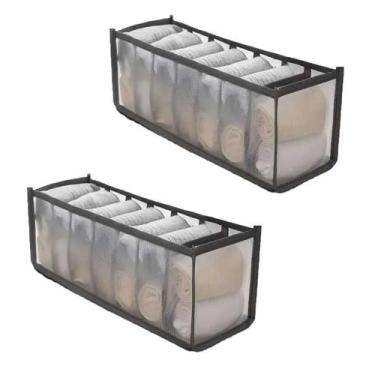 Imagem de 2un Organizador gaveta meia cuecas calcinhas  7 div colmeia - clink
