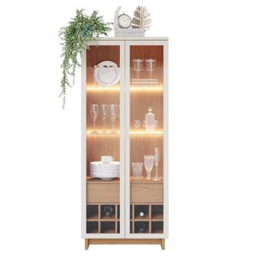 Imagem de Cristaleira Ambiente Guanabara Off White Freijó – Colibri