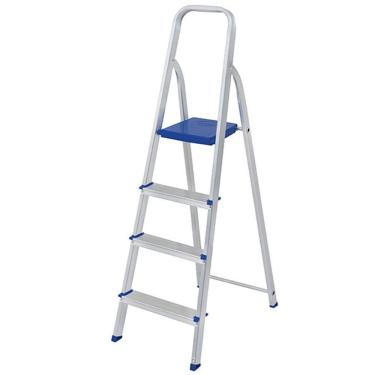 Imagem de Escada Doméstica 4 Degraus Mor Aluminio