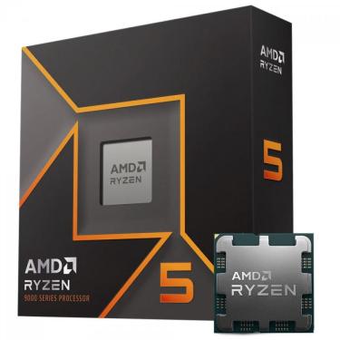 Imagem de Processador amd Ryzen 5 9600X, 3.9GHz (5.4GHz Turbo), 6-Cores 12-Threads, AM5, Sem Cooler