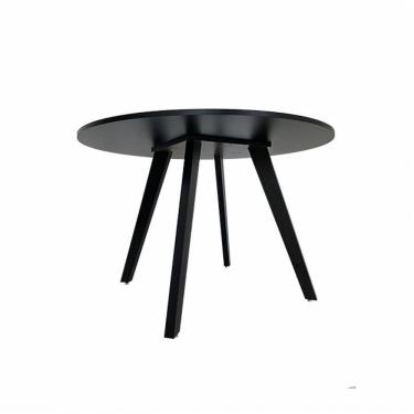 Imagem de Mesa De Jantar Redonda Paris Preta Ref. 050 120p Vivaligna