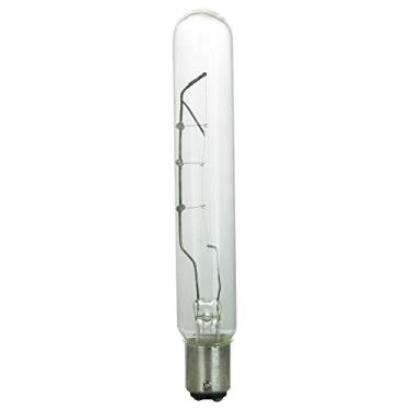 Imagem de Sunlite Lâmpada tubular T6.5 incandescente 01980-SU, base de baioneta de contato duplo BA15D 40 Watts, 290 lúmens, regulável, sem mercúrio, 2600K branco quente, 1 contagem, transparente