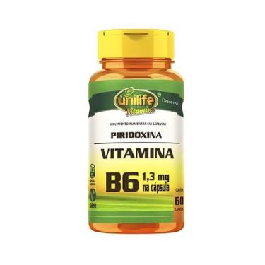 Imagem de Vitamina B6 Piridoxi na 500mg 60 Cápsulas Vegano - Unilife