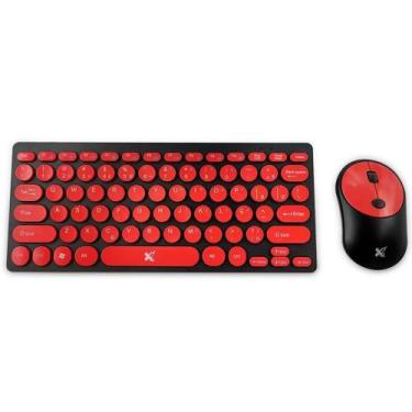 Imagem de Kit Teclado e Mouse Sem Fio Freestyle V2 Maxprint , 1600DPI, Slim, Pre
