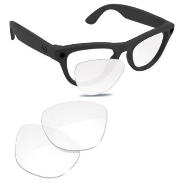 Imagem de Glintbay Lentes de óculos de sol de substituição compatíveis com lentes transparentes Ray-Ban RW4010 para armações Meta Skyler de 52 mm