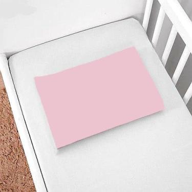 Imagem de Kit 4 Fronha Berço Simples 30x40 Capa De Travesseiro Infantil 100% Algodão Bainha (Rosa)