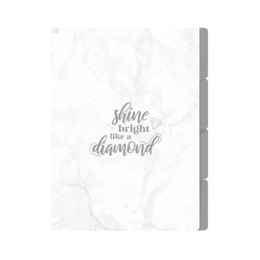 Imagem de Divisórias Iscool P/Caderno De Disco M Coleções Mármore Prata