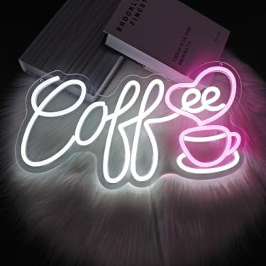 Imagem de Whfobfe Sinal de néon com luzes de néon LED para decoração de parede LED alimentado por USB para decoração de quarto