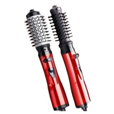 Imagem de Escova Secadora Rotativa 2 em 1, Modelador de Cabelo Profissional (Vermelho 220v)