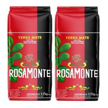 Imagem de 2 Erva Mate Chimarrão ROSAMONTE TRADICIONAL ARGENTINO 500g
