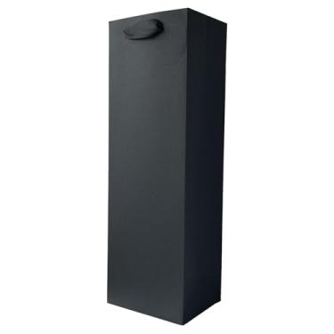 Imagem de HANSWARE Pacote com 12 sacos de presente de vinho preto com alças para garrafas, presentes, saco de vinho de papel para dia dos namorados, casamento, Páscoa, Natal, chá de bebê, festa de aniversário