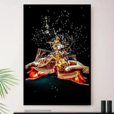 Imagem de Genérico, Quadro Bar Barzinho Drinks Whisky Decorativo A3 35x45cm