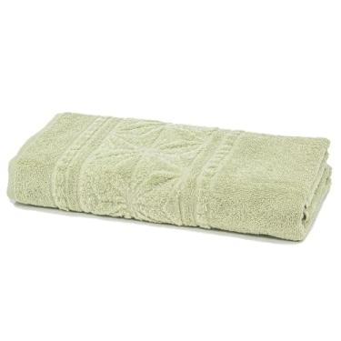 Imagem de Toalha de Banho Verde 90x150cm Confort Tamanho Banhão 500 g/m² Aveludado Dohler