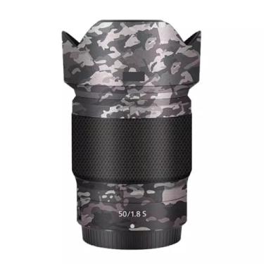 Imagem de Adesivo para lente de câmera Nikon Z 50 mm F1.8S revestimento envoltório película protetora protetor corporal decalque skin 50 1.8 (camuflagem de campo