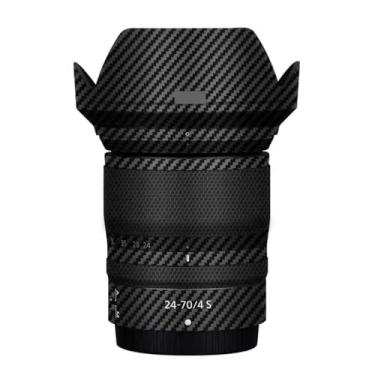 Imagem de Camerea Lens Skin Anti-Scratch Sticker for Nikon Z 24-70mm F4S Coat Vinly Protetor Corporal Película Protetora Decalques Capa 24-70 4 (Fibra de Carbono Preto)
