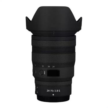 Imagem de Adesivo de câmera antiarranhões com tampa de lente para Nikon z 24-70 mm F2.8S Película protetora decalque protetor corporal 24-70 2,8 (contorno preto brilhante)