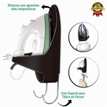 Imagem de PRETO Suporte para Ferro e Tabua de Passar - Secalux