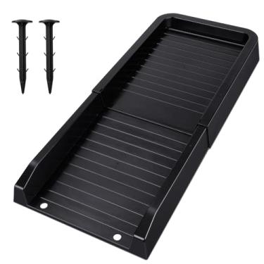 Imagem de Giosvoc Extensões De Cano Descida Alta Resistência 24" E Kit Bloqueio Contra Respingos - Sistema Drenagem Calhas Com 2 Pregos Fixação, Proteção Resistente À Corrosão Para Da Fundação Desvio Águas Pl