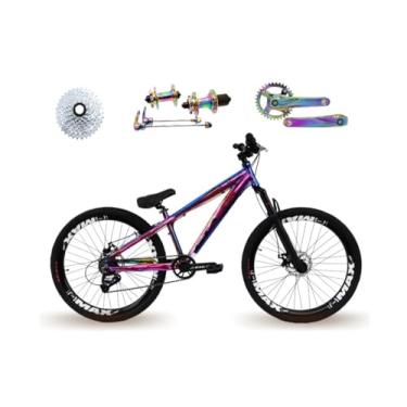 Imagem de Bicicleta 26 Gta Rebel Freeride Single 8v Cubo Barulhento Pedivela Camaleão Rodas Vmaxx Freio a Disco Pneu Flame (Camaleão)