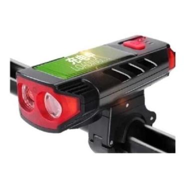 Imagem de Lanterna Led Para Bicicleta Luatek Lk-047 Carregamento Solar