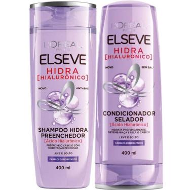 Imagem de Kit Shampoo 375Ml E Condicionador 170Ml Elseve Hidra Hialurô