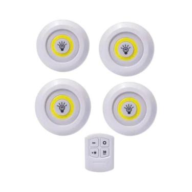 Imagem de Regulável LED Sob a Luz Do Armário Controle Remoto Bateria Operado Bra