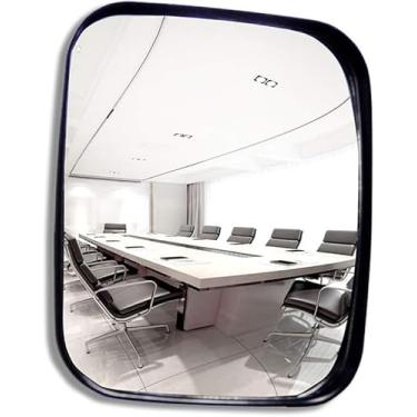 Imagem de Acrílico Largo-agle Les Quadrado Espelho De Luz Covex Supermercado Ati-theft Espelho Dead Agle Espelho Tur Moitorig Para Aumentar O Agle De Vista, Orange, 20 * 24cm