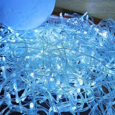 Imagem de Pisca Pisca 100 LEDs Branco Frio 8 Funções 10Mts Decoração
