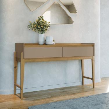 Imagem de Aparador para Sala de Estar 2 Gavetas Rennes Hannover/Cinza