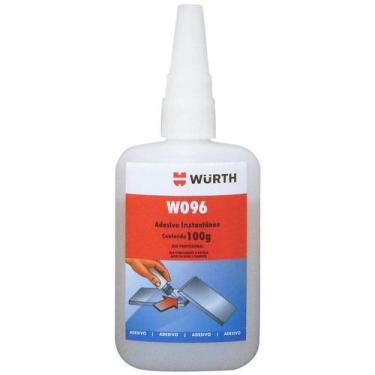 Imagem de Adesivo de Cianoacrilato Metais e Superfícies Lisas W096 100g - Wurth 