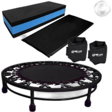 Imagem de Kit Aeróbico Mini Jump+Colchonete + Caneleira 2Kg + Step
