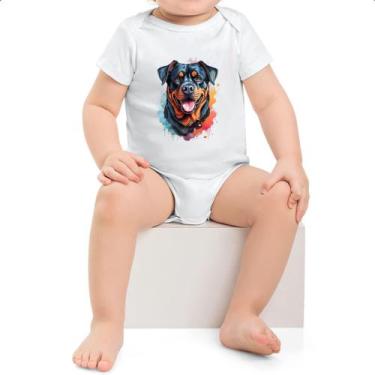 Imagem de Body infantil Rottweiler Watercolor Arte - Alearts, GG