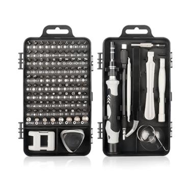 Imagem de Conjunto Mini Chaves Precisão Multiuso Kit Ferramentas de Precisão115 em 1 Reparos e Manutenção de Celulares e Notebook Com Estojo Magnética