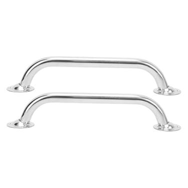 Imagem de Jiawu 2 Alças de Apoio para Barco, Corrimão de Aço Inoxidável para Barco, 14" Alça de Apoio para Porta Marinha Reforçada, Trilho Marítimo, Alça de Apoio para Iate Marítimo