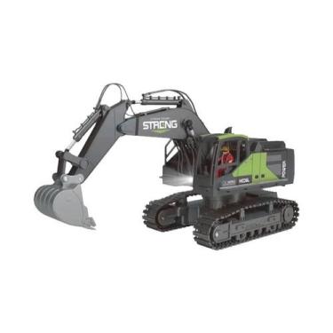 Imagem de Escavadeira RC De Controle Remoto 16CH Com Luzes LED Simulação De Músi