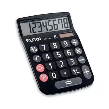 Imagem de Calculadora Mesa Visor 8 Dig. Preta Mv-4133 Elgin
